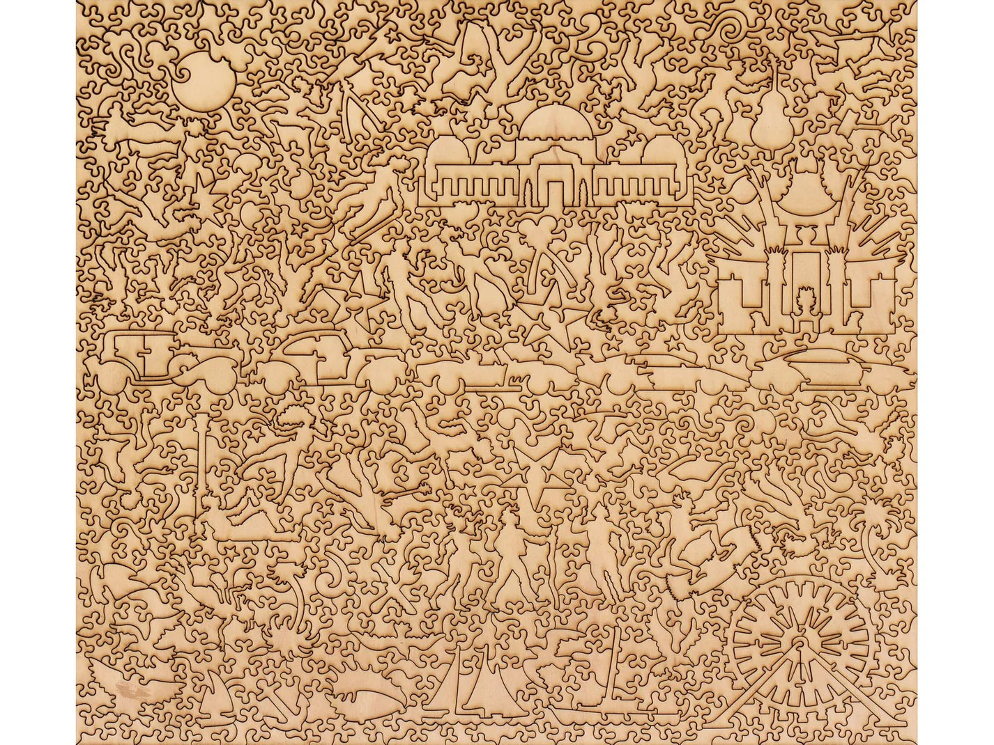 Los Angeles by Night • Wooden Puzzle