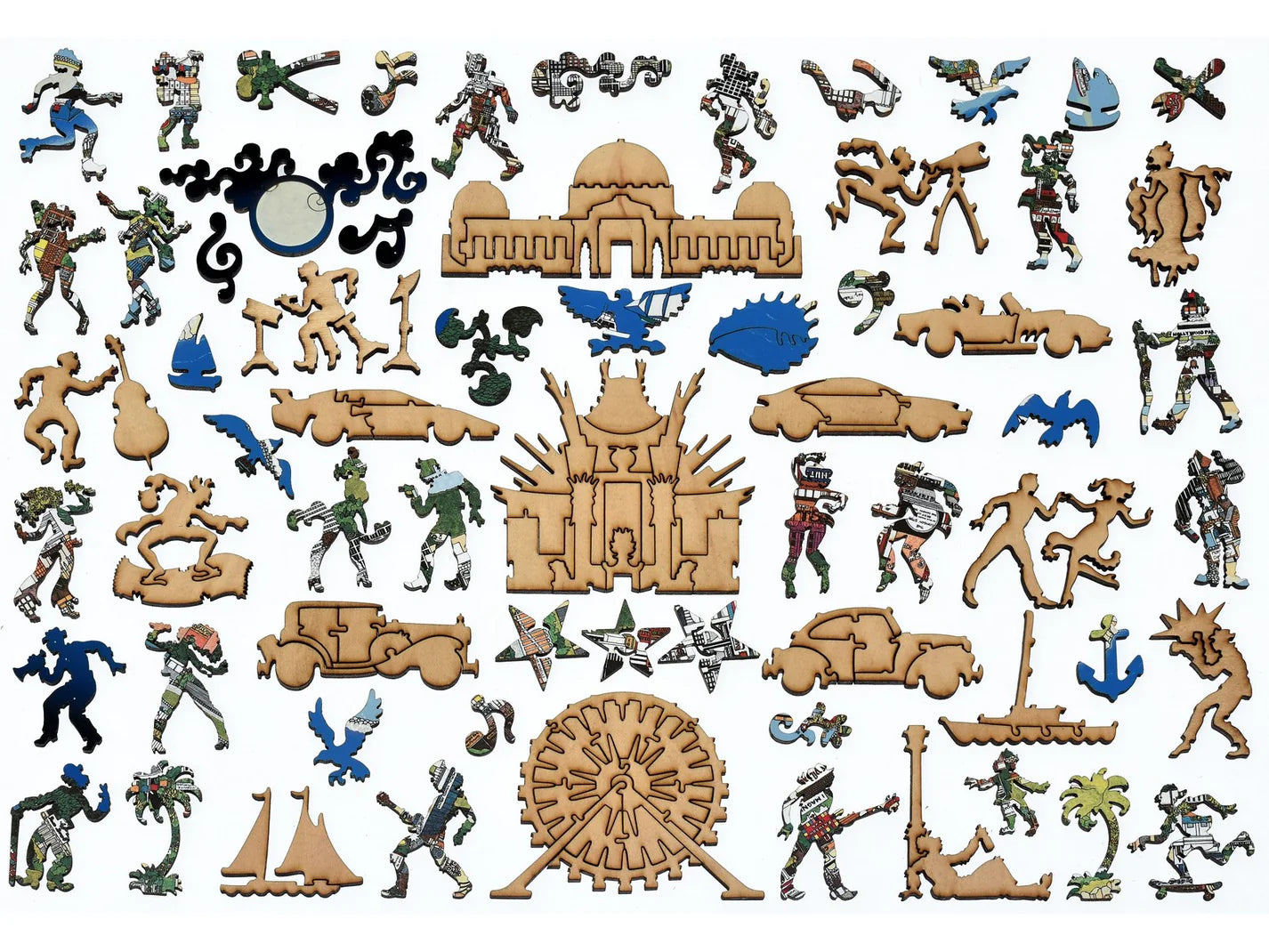 Los Angeles by Night • Wooden Puzzle