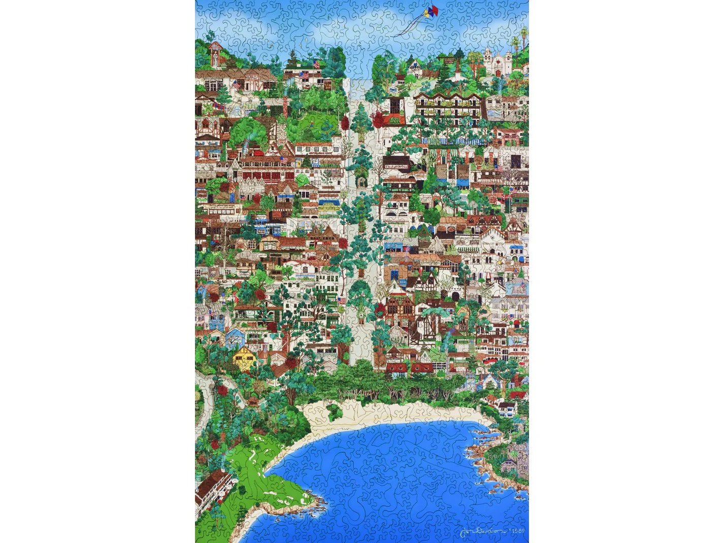 Carmel by-the-Sea Puzzle • Wooden Puzzle - Jan Davidson Collection