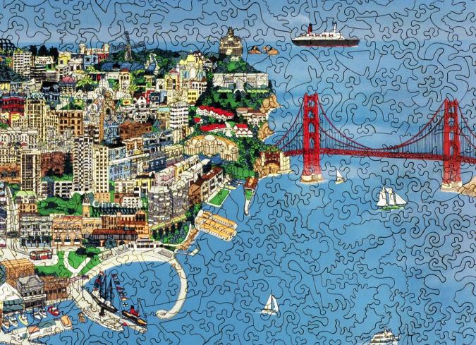 San Francisco • Wooden Puzzle - Jan Davidson Collection