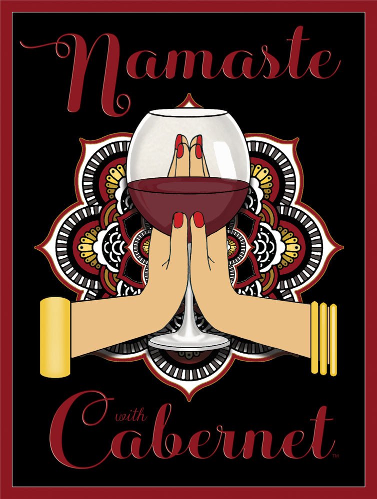 Namaste Cabernet Sign - Jan Davidson Collection