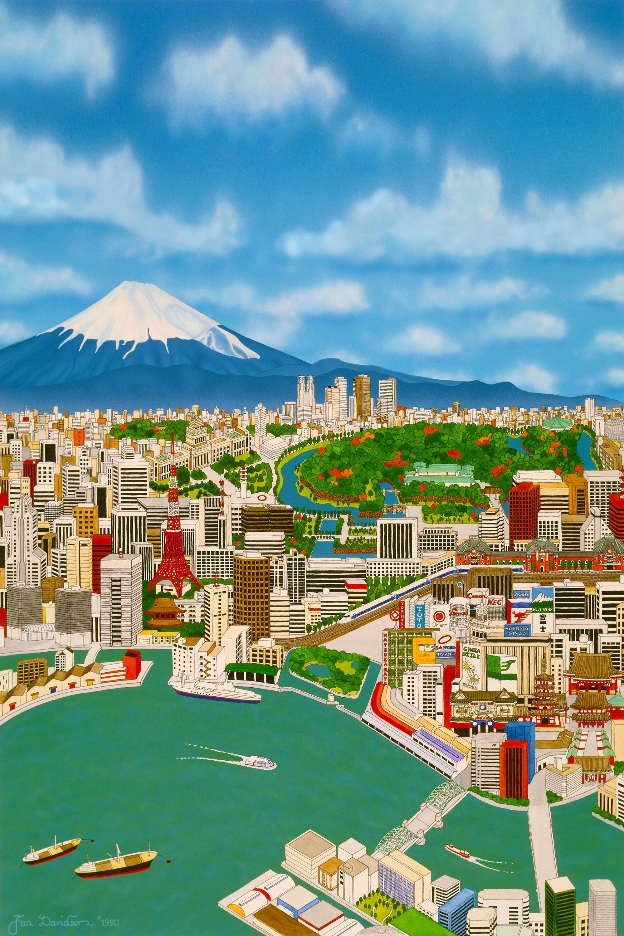 Tokyo Bay • Serigraph - Jan Davidson Collection