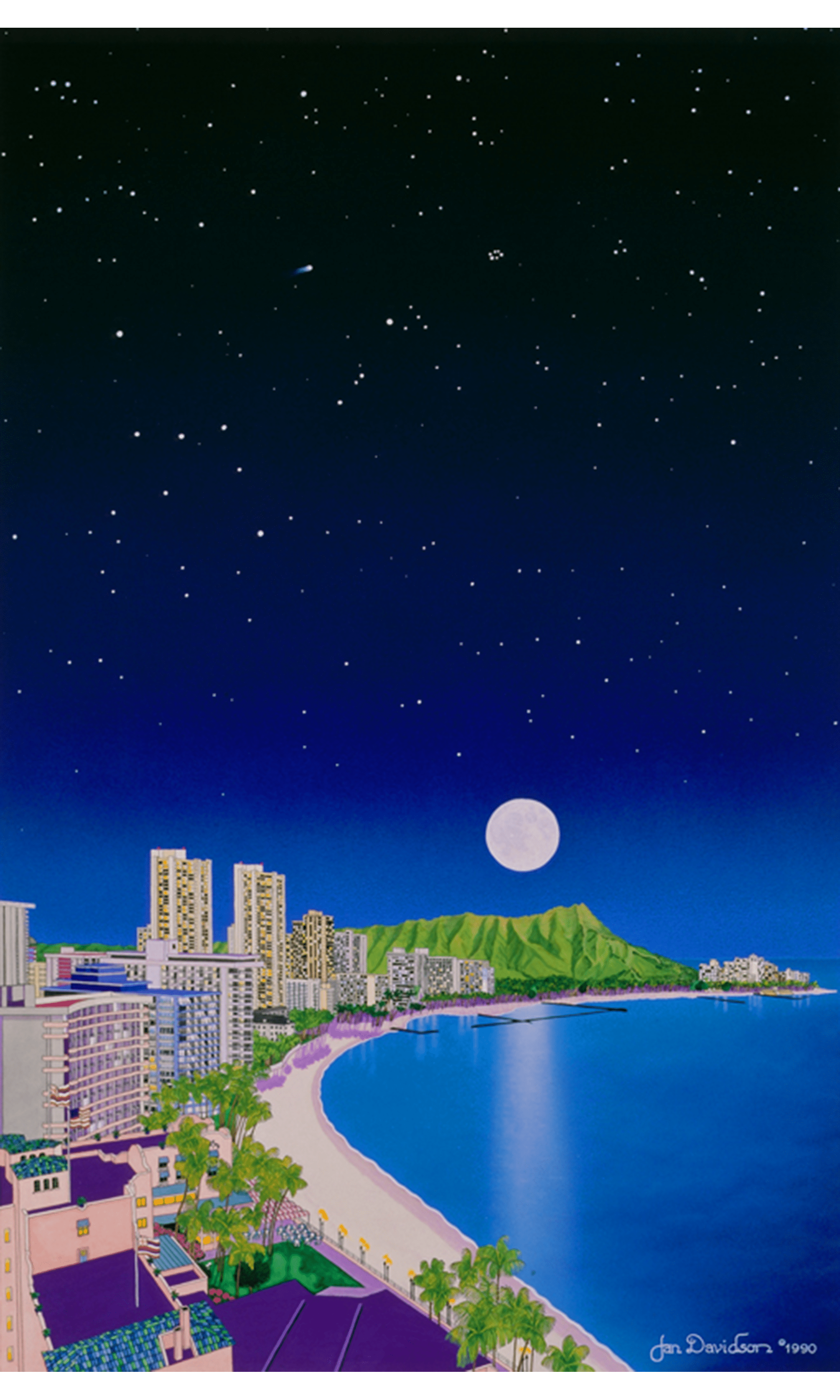 Waikiki Nights • Serigraph - Jan Davidson Collection