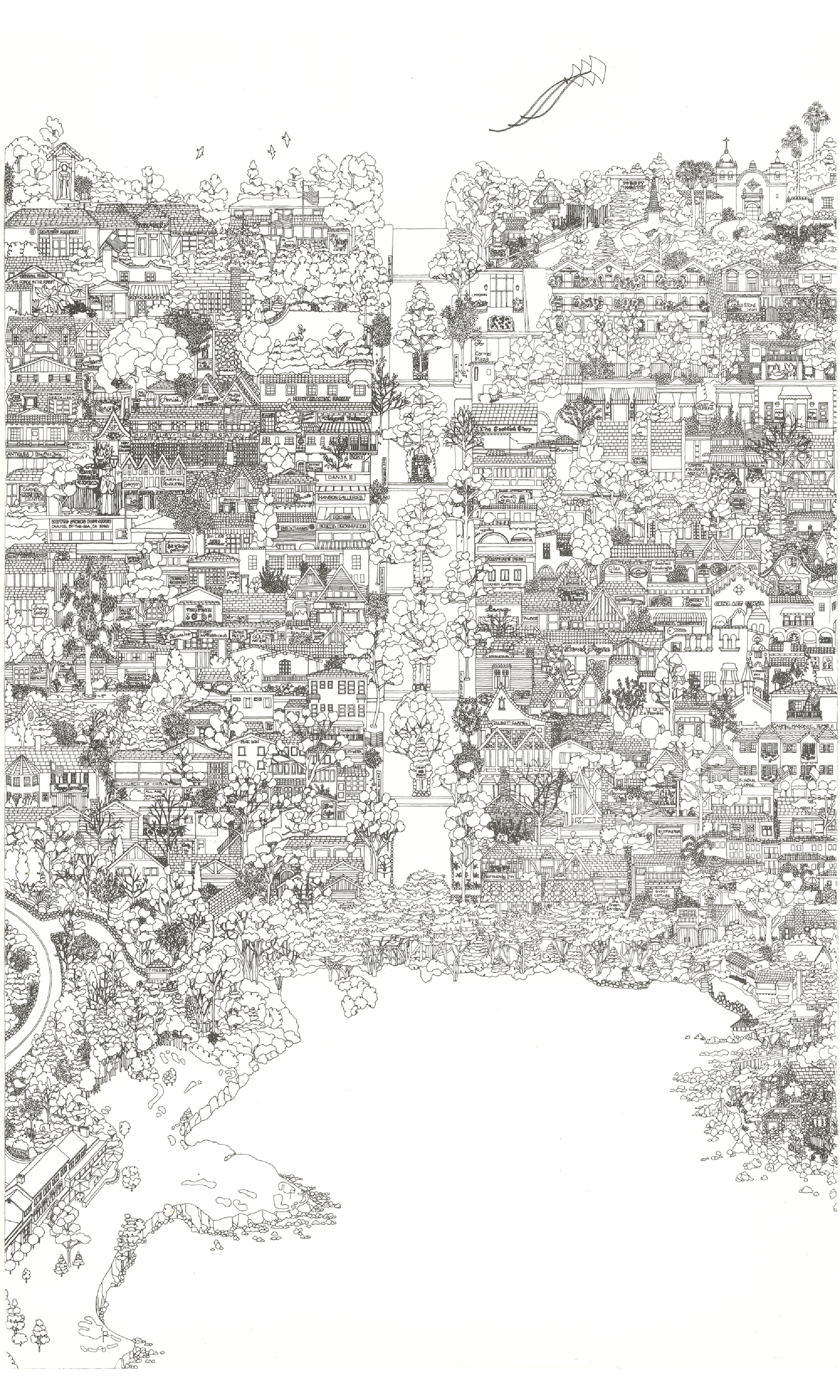 Carmel-by-the-Sea • Serigraph