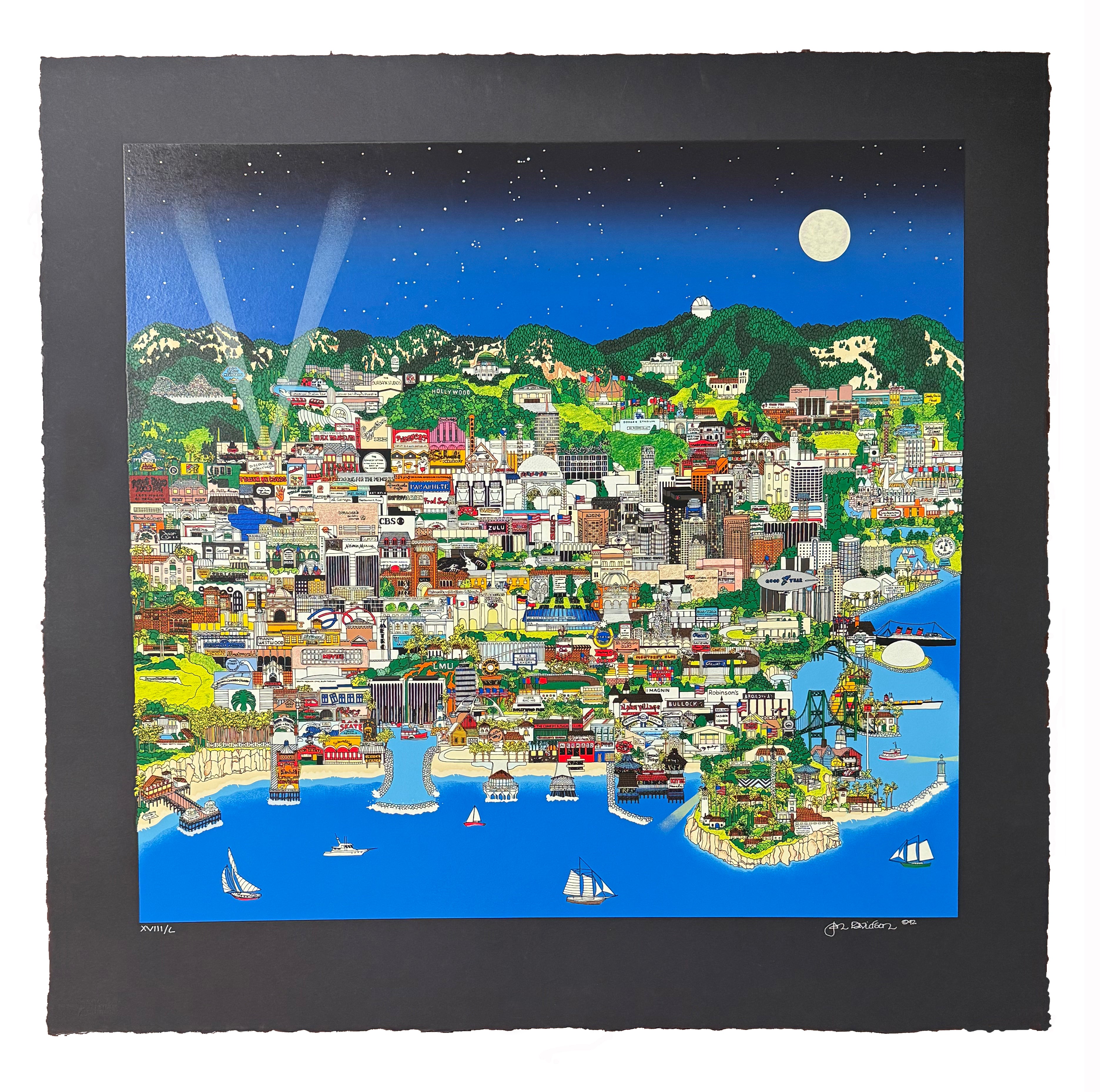 Los Angeles by Night • Serigraph