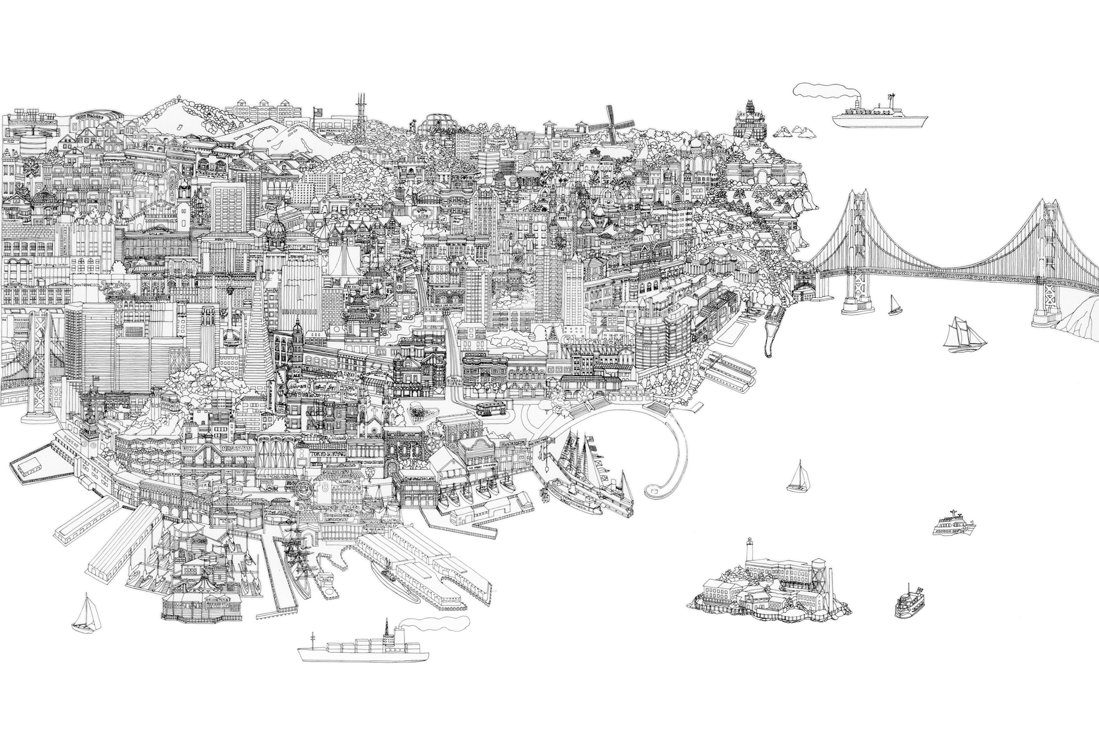 San Francisco • Serigraph