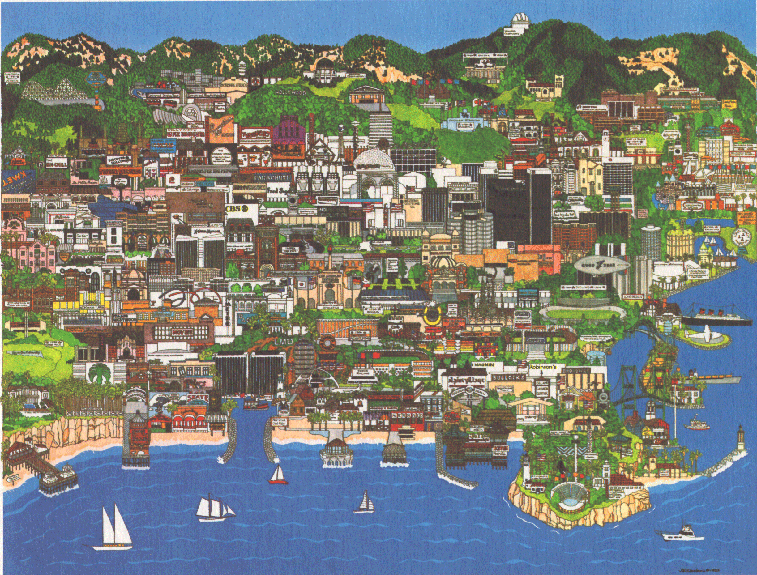 Los Angeles Summer Games Lithograph