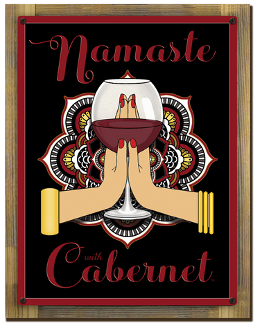 Namaste Cabernet Sign