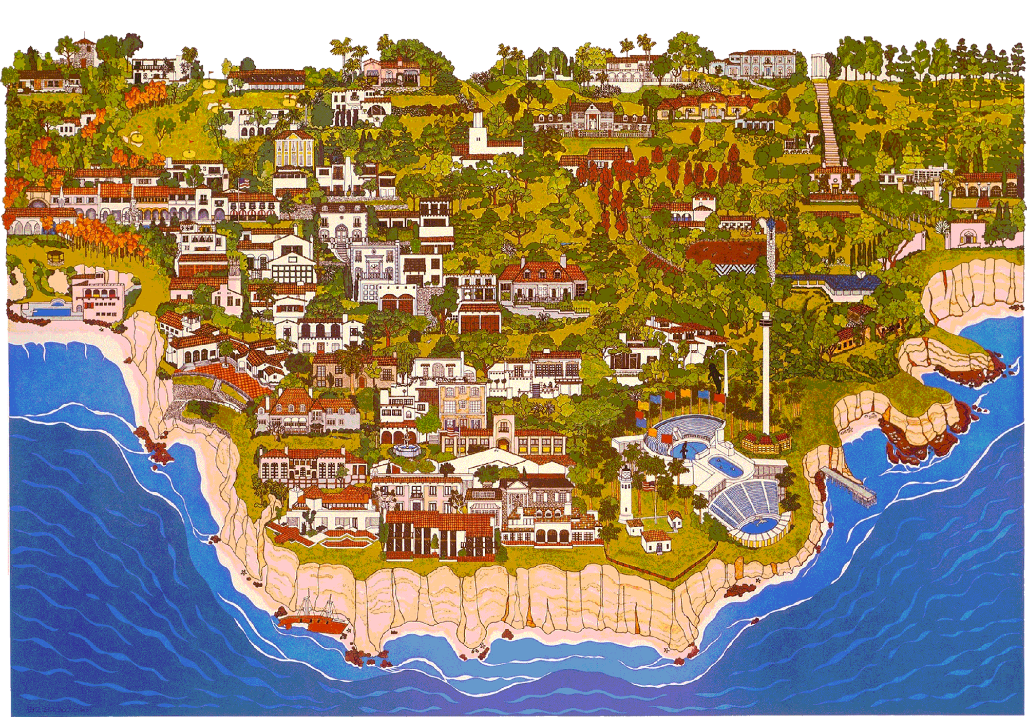 Palos Verdes Lithograph